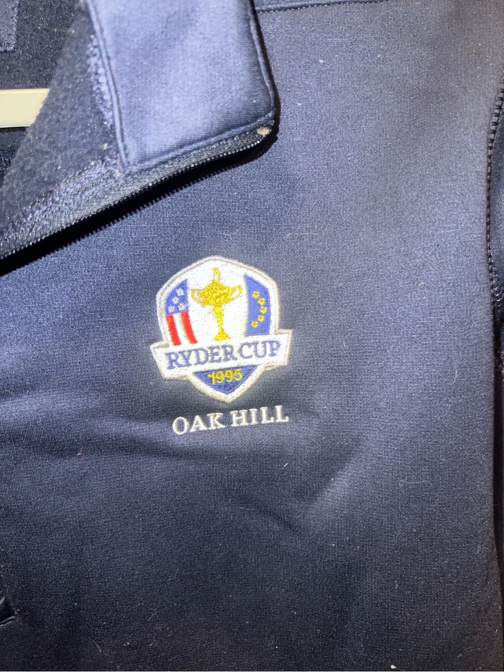 Nike Men's Navy Ryder Cup Oak Hill Zip-Up Sweater